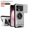 KEYSION Magnetic Phone Case for OPPO Reno13 Pro 5G Reno13 F 5G Slide Camera Protection Upright Kickstand Ring Shockproof Cover