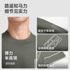 [Containing Mulberry Silk] Langdeng Men's Refreshing, Smooth, Breathable and Elastic Four Seasons Short Sleeve Round Neck Knitted Shirt