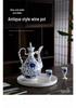 Ancient Style Retro Ceramic Baijiu Decanter Set with Wine Glasses