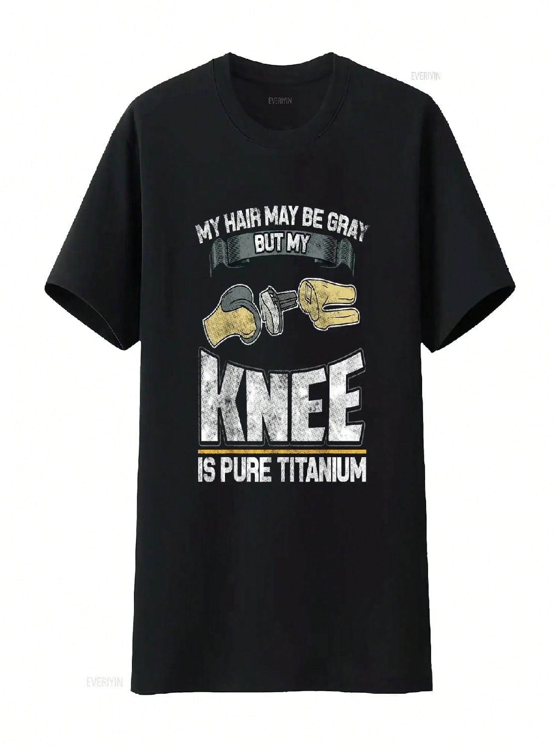 Knee Surgery Replaceunisext Old unisex And Wounisex Funny T Shirt Vintage Washed Unisex Soft Versatile Casual Breathable Stylish S разноцветный