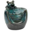 Rökelsehållare Keramiskt Material Glaserad Löv Djurmönster Blå Klassisk Rökelse Vattenfall för Tehus