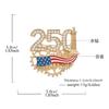 Founding Week Commemorative Brooch Independence Day Patriotic Medal Corsage Accessories