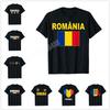 ZX More Design Romania Flag Cool Romanian TShirt For Men Women T Shirt Tops Cotton Tees