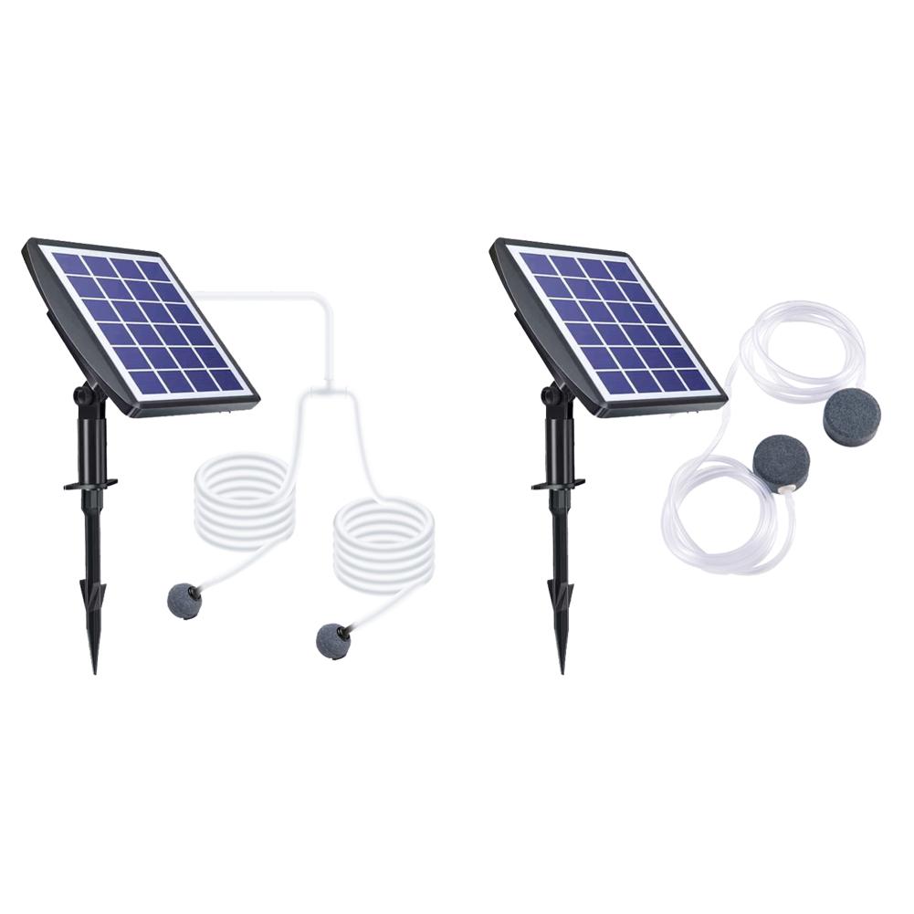 

T0 # солнечный кислородный насос 3 Вт аэратор для рыбалки для бассейна и пруда (Воздушный камень с 1 отверстием