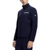 FILA 2023 Autumn New Knit Long Sleeve Jacket Basic Stand Collar Fitness Sports Top Men tops Royal-Blue A11M341501FNV