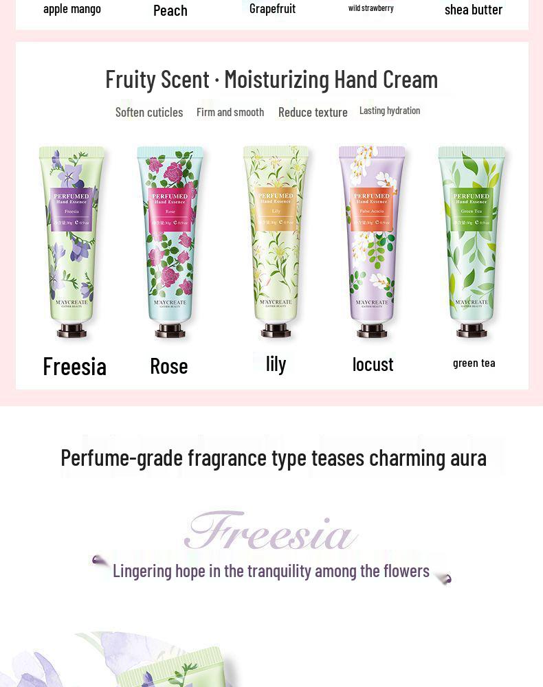 

5-Piece [Newcomer 0.01] Hand Cream for Men & Women: Hydrating, Moisturizing, Portable - Ideal for Winter & Students