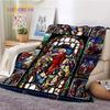 Kind Jesus and Blessed Virgin Mary Soft Christian God Flannel Art Faith Bed Comfortable Home Hiking Four Seasons Warm Blanket