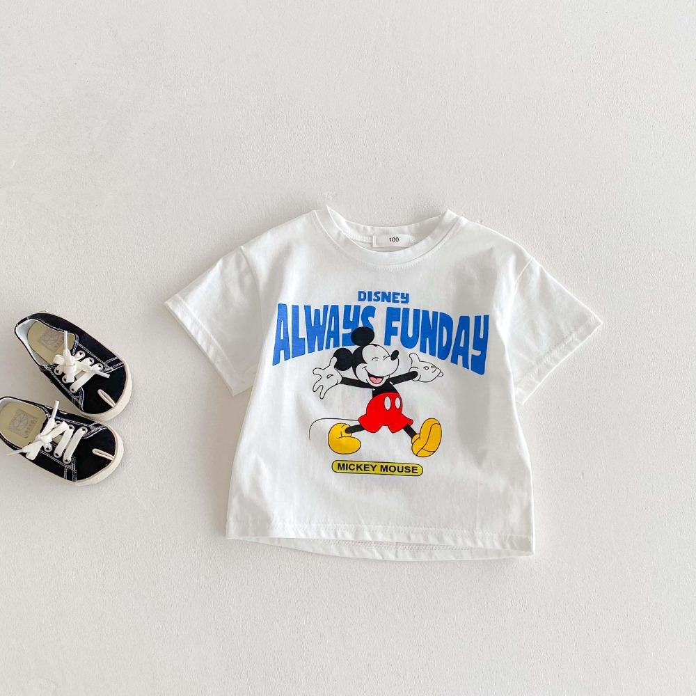 Children's Short Sleeve White Blue Greent-shirt Boys' Summer Baby Clothes Kids Boy Tops Toddler Casual Tee Shirts