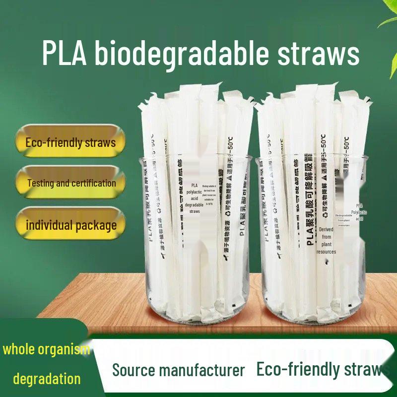 ZISIZ PLA Biodegradable Disposable Straws