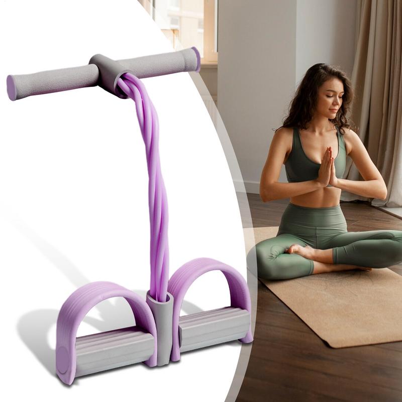 Pedal Puller Pilates Equipment 4-Tube Workout Device Strap Portable Puller Trainer For Physical Training Men Women Home Legs Arm