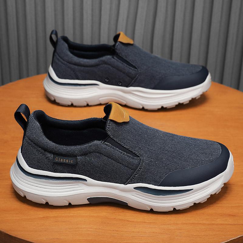 Fashion Canvas Loafers Man Leisure Flats Men's Casual Business Shoes Breathable Daily Loafer Comfortable Driving Footwear Zapatillas