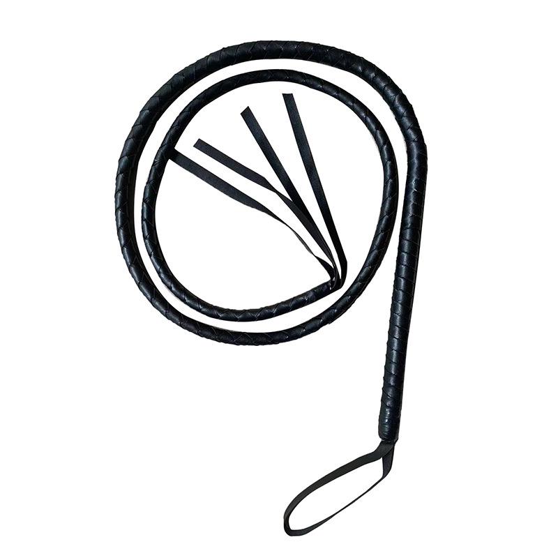 SM Bondage Kožený bič - Hračka z patentované kůže pro páry, flirtování a pouta