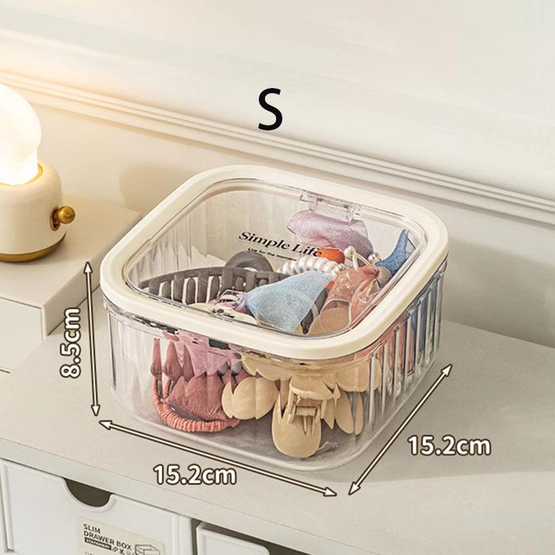 

Многофункциональный настольный органайзер для хранения, Коробка для хранения резинок и повязок для волос, заколок, Настольная мусорная корзина с крышкой