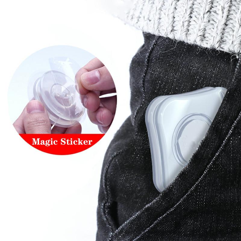 Washable Phone Sticker Compact Car Dashboard GPS Mount Nano Adhesive Holder