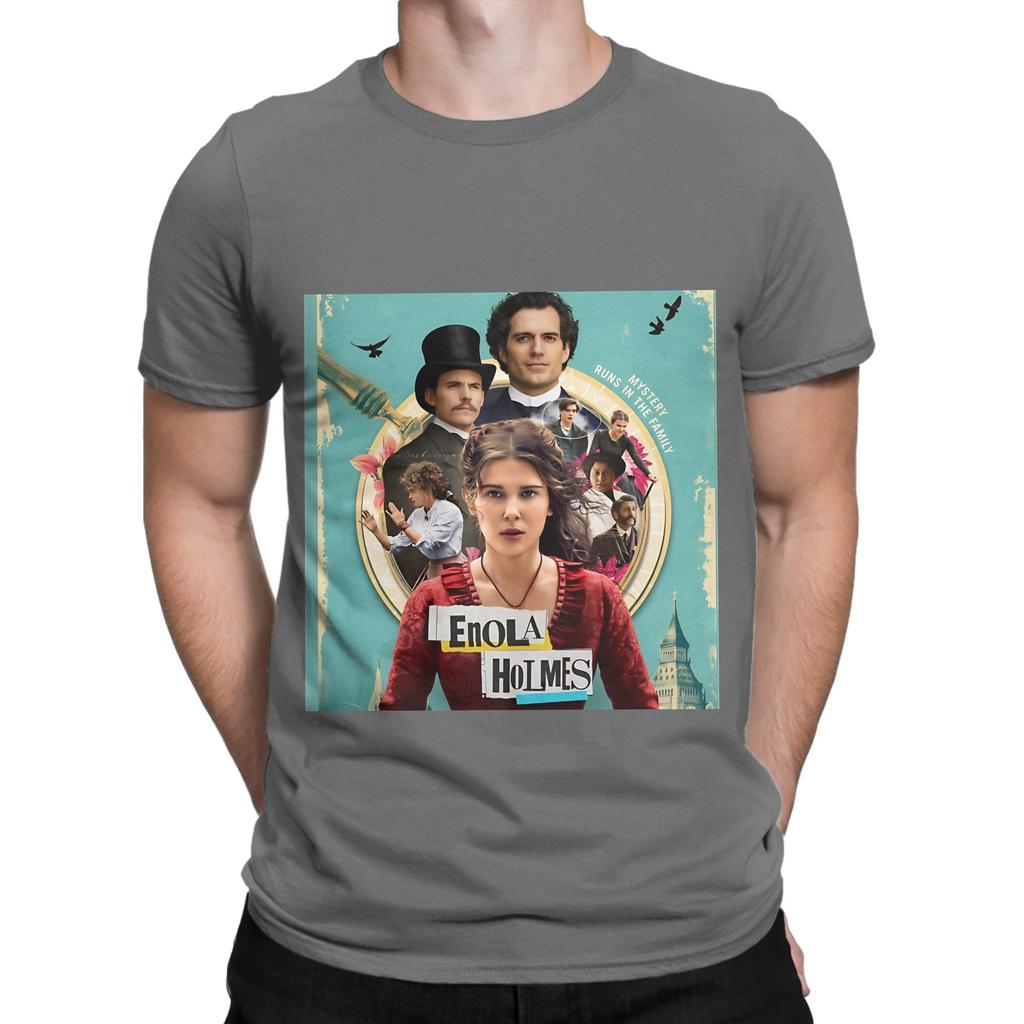 Die Enola Holmes Mysteries Offizielles Lustiges 100% Baumwolle T-Shirt Die Enola Holmes Mysteries Oberteile T-Shirts Für Unisex