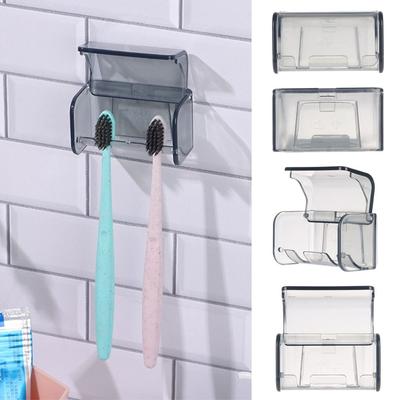 Hygienic Traceless Installation Wall Mounted Toothbrush Holder Simple Hanger Independent Placement