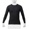 Mizuno Baseball Low Long Inner 12JA0Q0109 Undershirt, Neck, Sleeve, Shirt, 2-Pack, Fitted, (Black/3L/Men's)