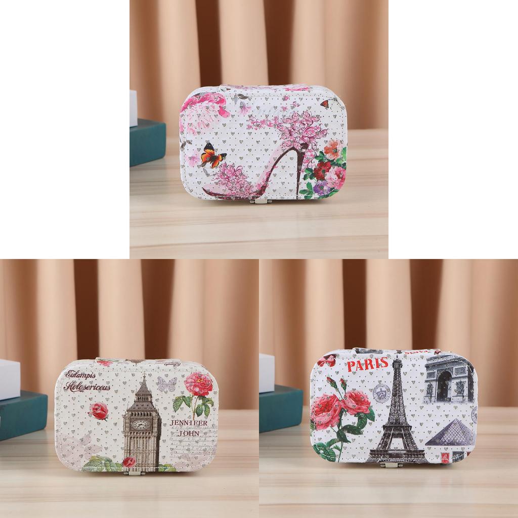 Modern Minimalist Jewelry Box With Mirror For Travel And Gift