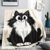 Cute Puppy and Kitten Print Flannel Blanket,High Quality Comfortable for All Seasons,Home Decor,Warmth and Comfort,Perfect for Christmas Gifts