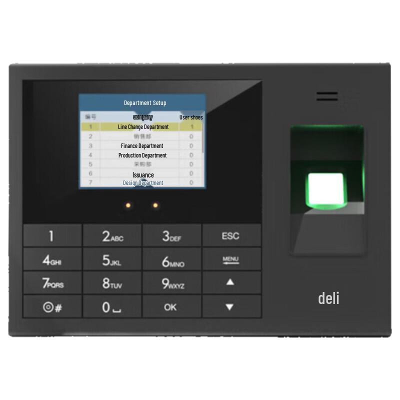 

Биометрический терминал учета рабочего времени Deli Smart, штепсель CN (адаптер в комплекте)