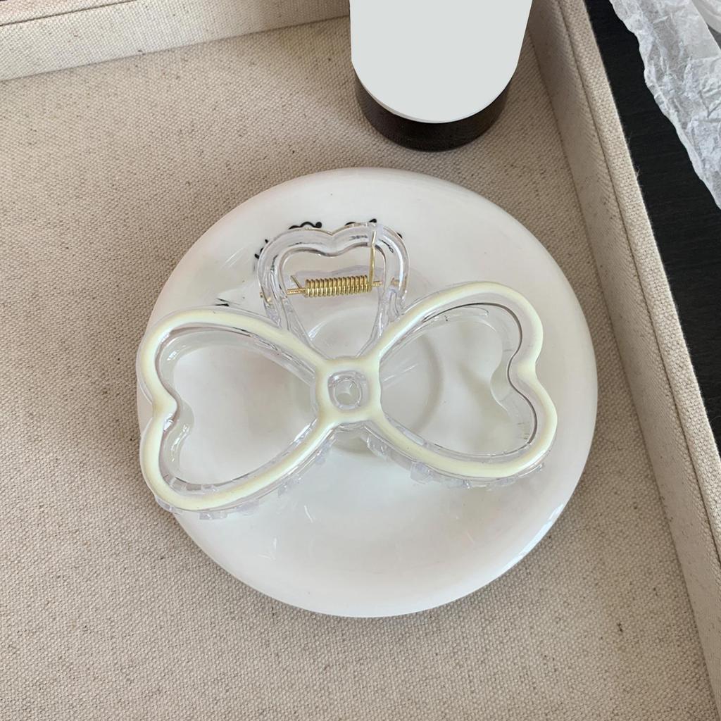 Clipsuri de Păr Dulci cu Fundă, Clipsuri Gheară Păr Antiderapante cu Prindere Puternică, Accesorii de Păr de Modă pentru Coafat