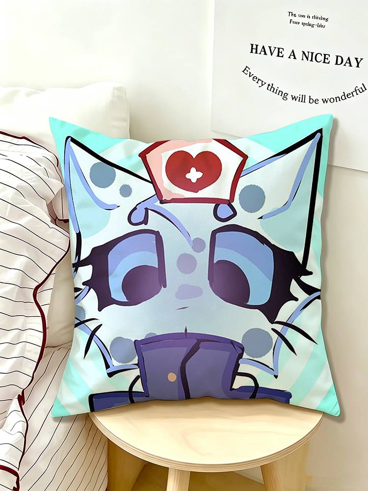 CUTE Animal hospital head nurse Pillow Case Pattern Printed Pillowcase For Living Room Sofa Cushion Cover