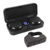 Motorcycle Bluetooth Headset with Charging Case Remote Control 50 Hours Battery Life Wireless Helmet Speaker for