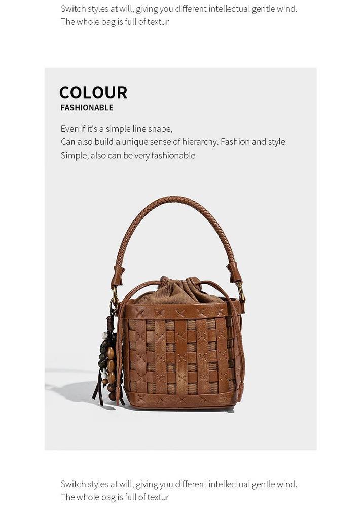Autumn/Winter 2025 Handmade Woven High-End Women's Crossbody Tote Bag