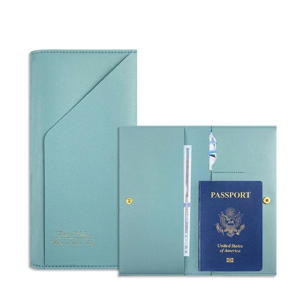 Travel Wallet Passport Clip Travel Accessories Ticket Holder PU Leather Passport Cover  Men
