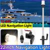 AD Boat Navigation Light 22 Inch LED Lights Anchor Lights for Marine Yacht Pontoons Fishing Boats Plug In Angled Base MAIMEIMI