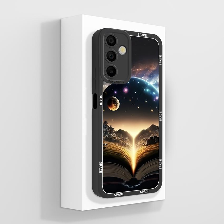 For Samsung Galaxy A15 A16 A14 M15 M16 F13 F15 Cover Case Cute Cartoon Astronaut Pattern Liquid Silicone Anti Drop Protective Shell For Samsung Casing