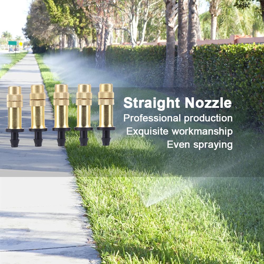 5-10PC Adjustable Copper Atomizing Nozzle Garden Plants Sprinkler Mist Nozzle Atomizer Fogging Cooling Automatic Watering System