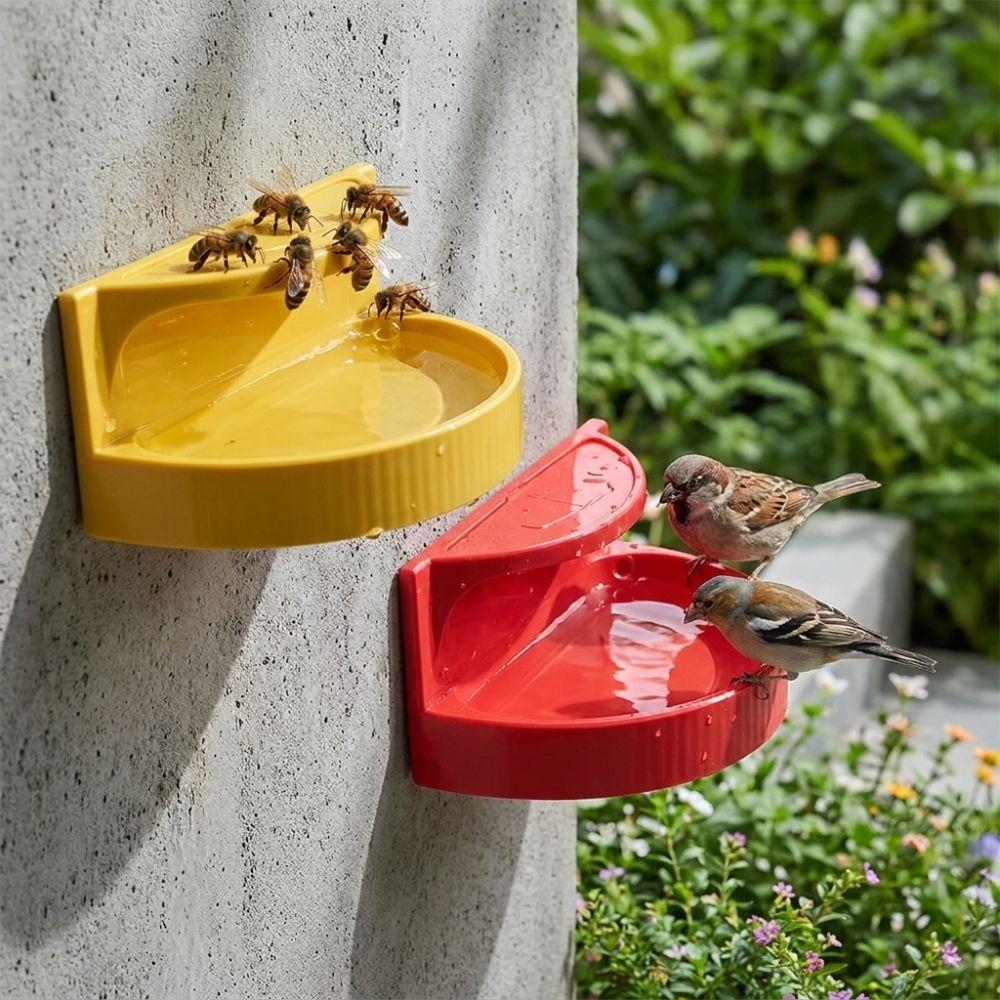 Wall Mounted Insect Feeding Station Plastic Weather-Resistant Bird Bath Water Dispenser 3D Printed Anti‑Drowning