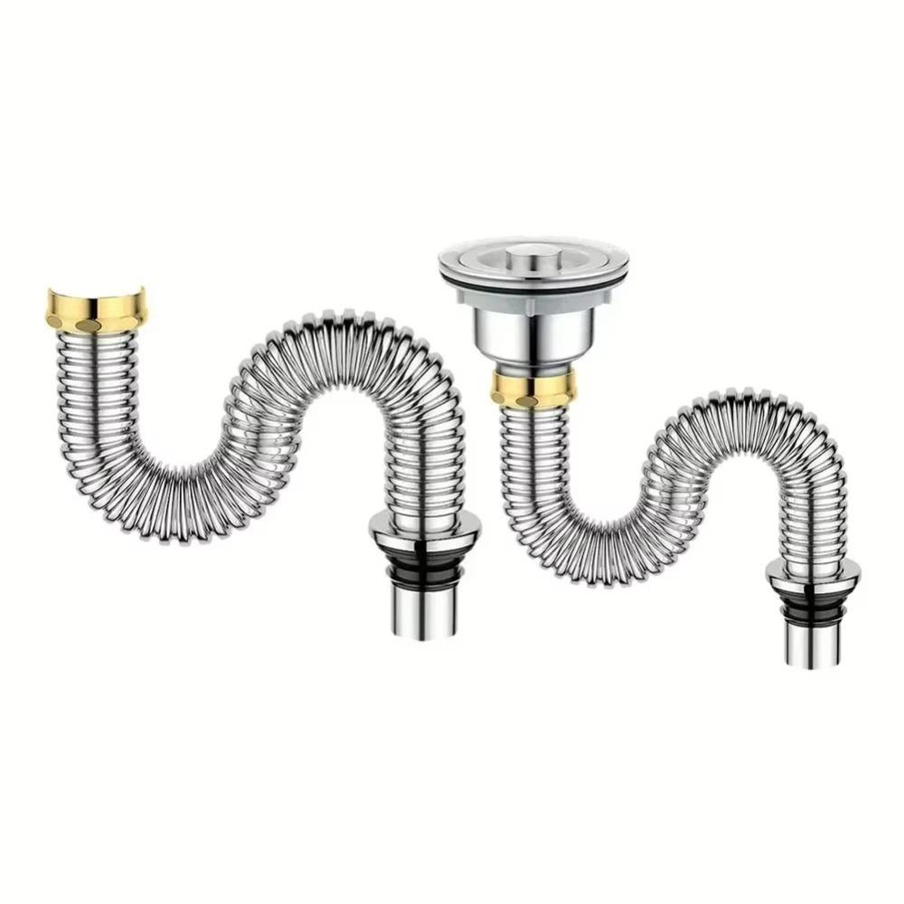 Stainless Steel Sewer Drainer Water Hose Sink Strainer Connection  Kitchen Accessories
