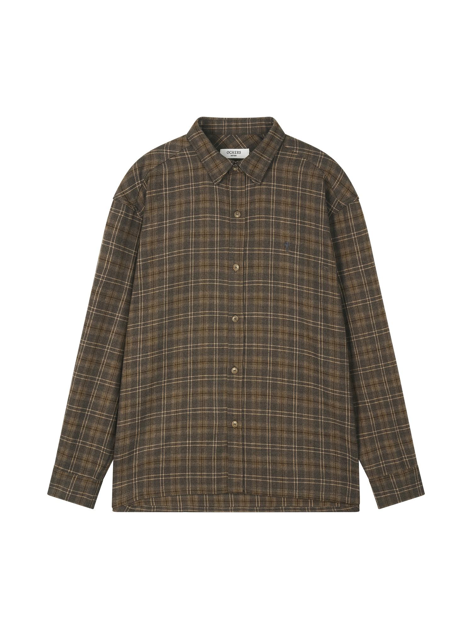 Oakers Check Shirt No. 0001 Teddy Brown Teddy Brown/1