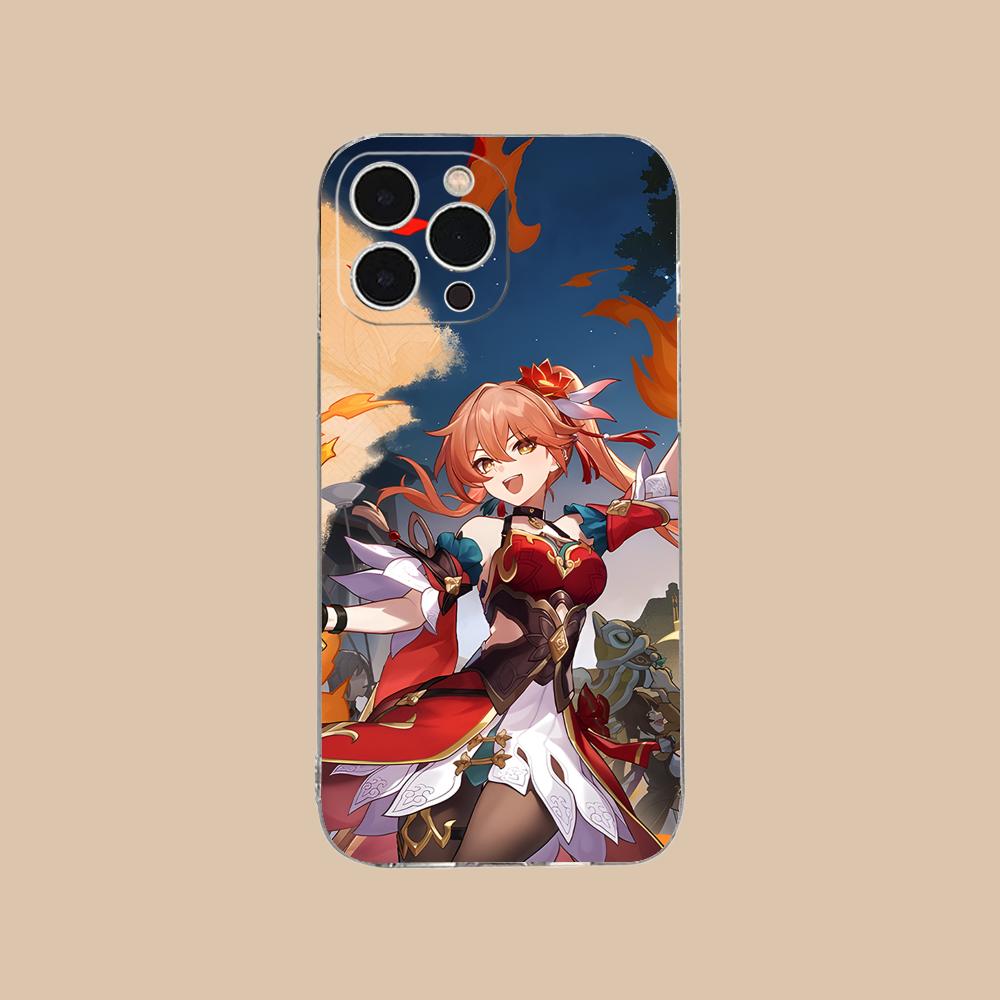 

HSR Guinaifen Clear TPU Mobile Case for iPhone 17 16 15 14 13 12 11 X XR XS Air Pro Max Plus Mini Colorful Cover iPhone XS Max