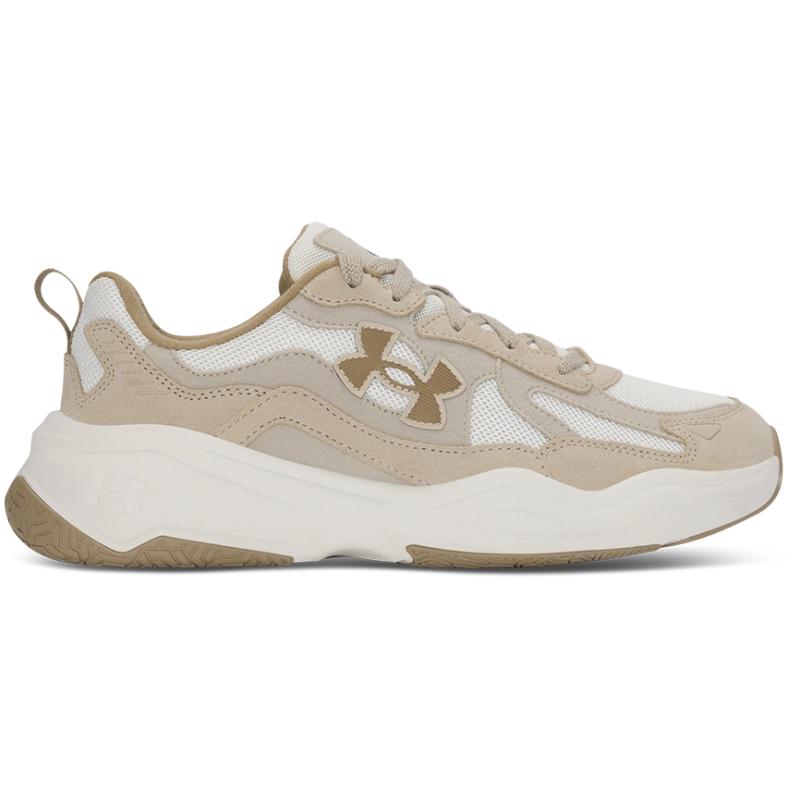Under Armour Aspire Comfortable Versatile Non-Slip Wear-Resistant Low-Top Casual Shoes Unisex Sneaker Beige Brown 6003966-290