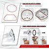 A84E-KK-4835 Compressor Piston Kit Connecting Rod Replacement Parts Cable Oil-Free Air Compressor Pump
