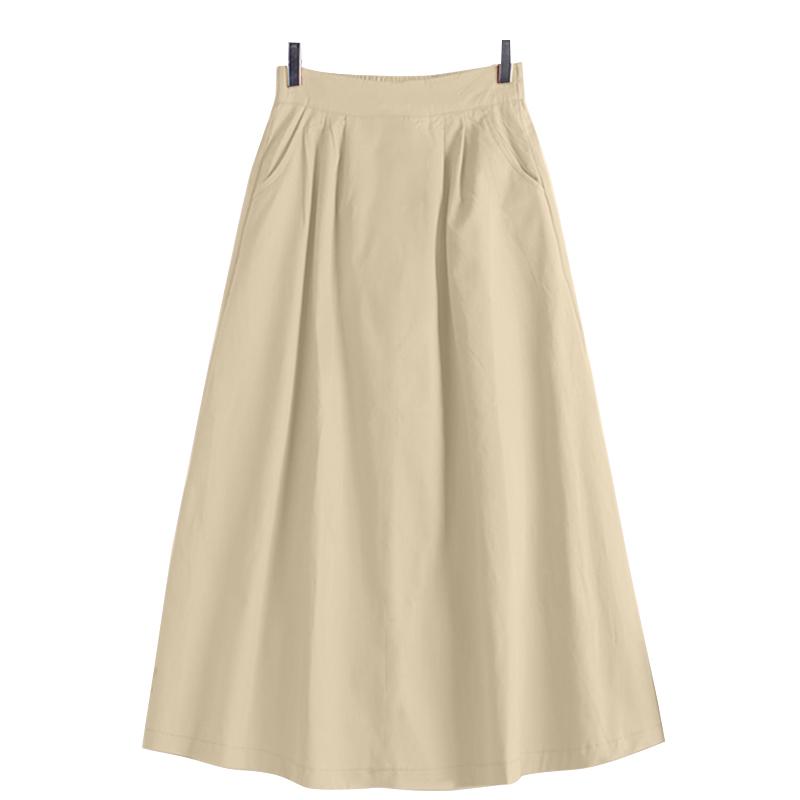 ZANZEA Women Casual Elastic Waist Loose Summer Skirts