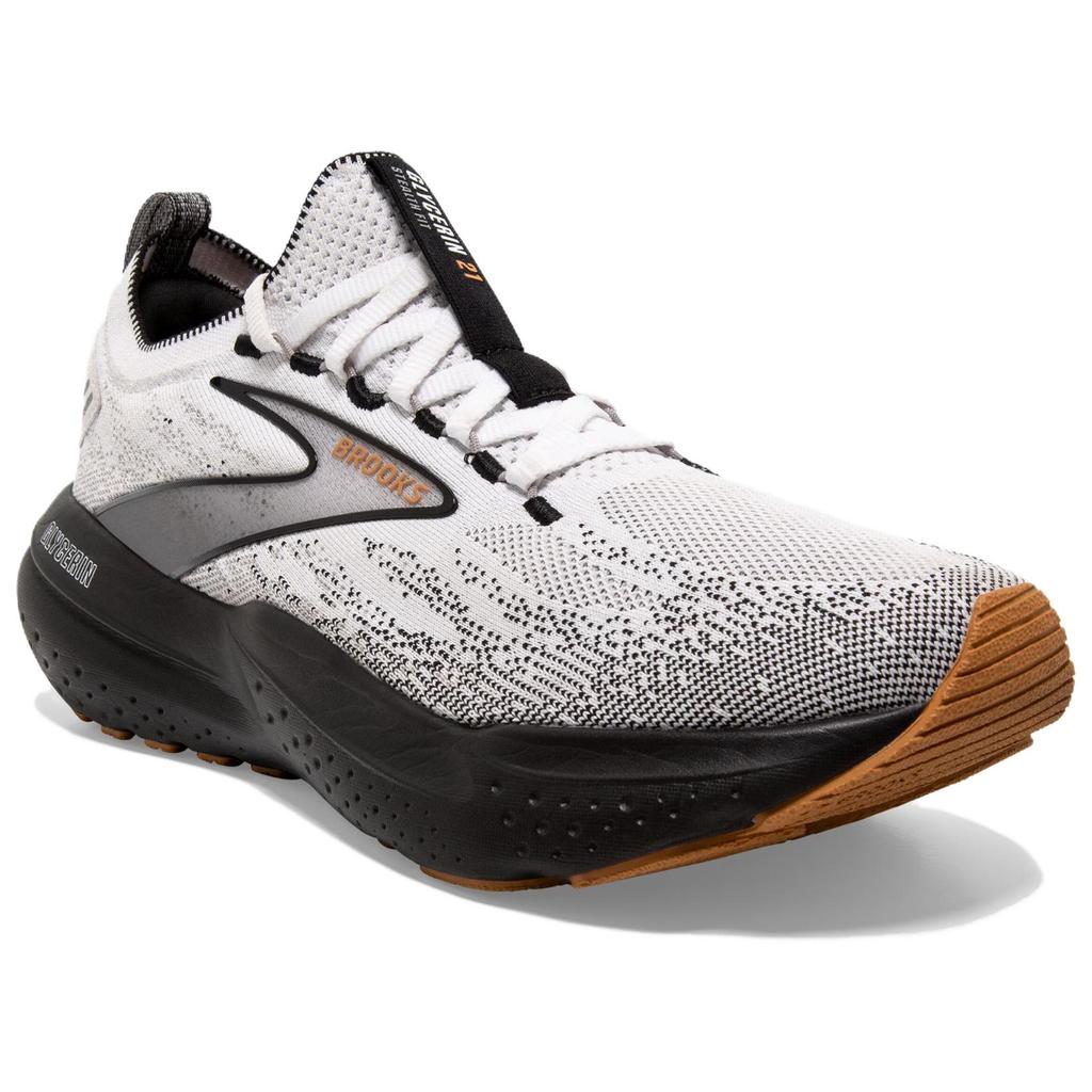 Brooks Glycerin StealthFit 21 White Grey Black Men Sneakers 110421-1D-135