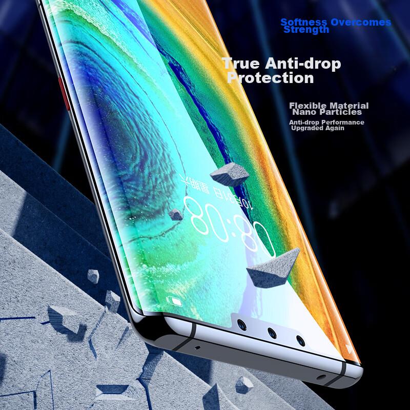 Full Screen Nano 2 Pieces Screen Protector for Huawei Mate30Pro/30E Pro, Mate30RS Hydrogel Soft Film, Non-Tempered High-Definition Protection JM255