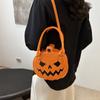 Skull Pumpkin Shape Bag Round Ghost Handbag Fashion Halloween Shoulder Bag  Women