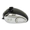 PUCH Allstate Sears SR 250 1965- 66 Steel Black Petrol Tank + Chrome Side Plates