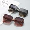 2025 Luxury Fashion Oversize Brand Sunglasses For Men And Women Glamour Square Designer Unisex Sun Glasses UV400