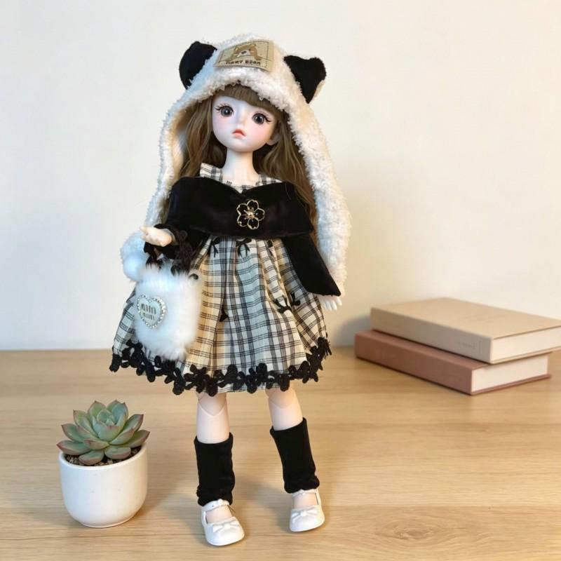 30cm BJD Doll Outfit Set Girls 1/6 Scale Fashion Clothing Accessory Kit Princess Toy Gift Kids Ages 7-14
