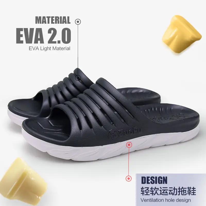 

Мужские дизайнерские тапочки, размер плюс 51, мужские тапочки, повседневная обувь, нескользящие шлепанцы, летние пляжные сандалии для ванной комнаты, мягкая подошва EVA 50 черный белый