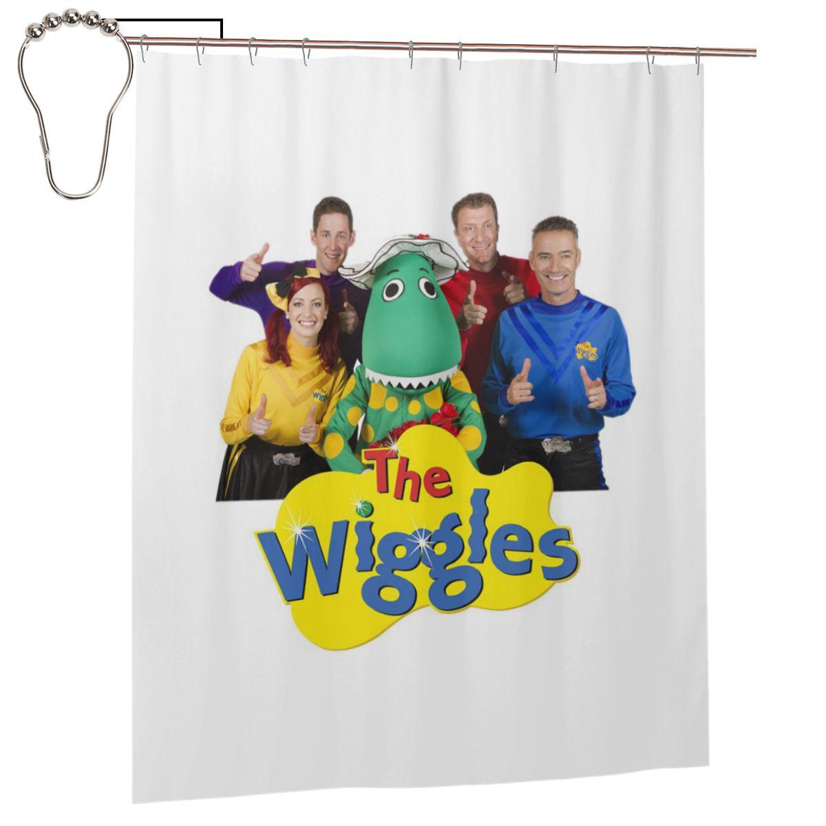 

Телешоу Wiggles Музыкальная группа Шторка для душа Ванная комната Полиэстер Водонепроницаемые Занавески для ванны С крючками W60H190(CM)-1 Pcs