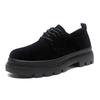 Autumn retro lace-up shoes heightened British style low-top platform shoes
