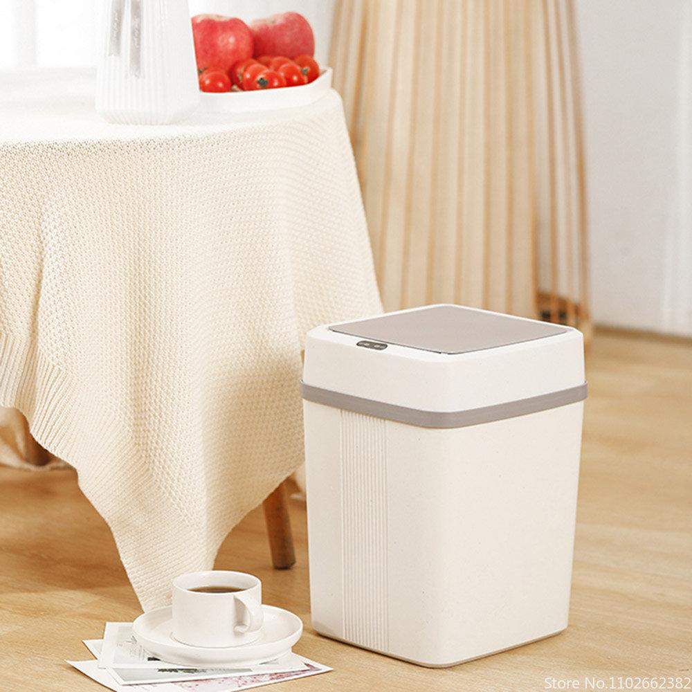 12L Automatic Smart Sensor Trash Can Luxury Induction Sensor Garbage Trash Bin For Bathroom Toilet Kitchen Wastebasket Can