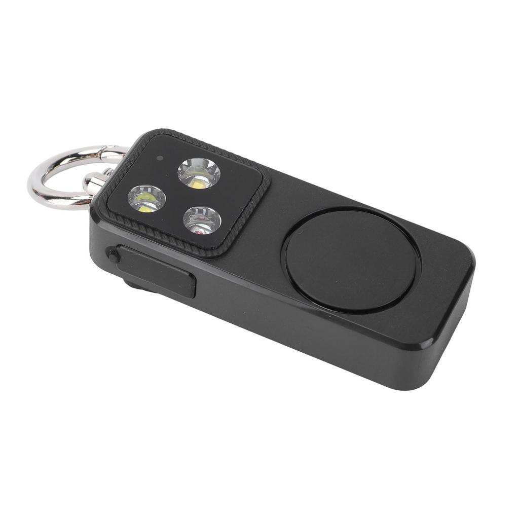 Alarm Light for Women 4 Lighting Modes USB Rechargeable Keychain Siren Security LED Light for Emergency